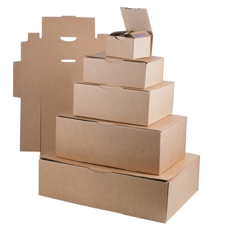 Boîte postale carton brun