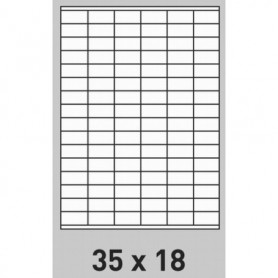 Étiquette 35 x 18 - boite de 200 planches A4