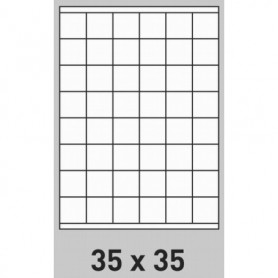 Étiquette 35 x 35 - boite de 200 planches A4