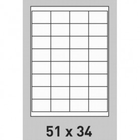Étiquette 51 x 34 - boite de 500 planches A4