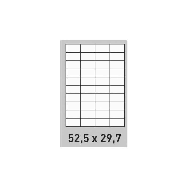 Étiquettes 52.5 x 29.7 - boite de 500 planche A4