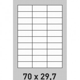 Étiquette 70 x 29.7 - boite de 200 planches A4