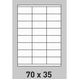 Étiquette 70 x 35 - boite de 100 planches A4