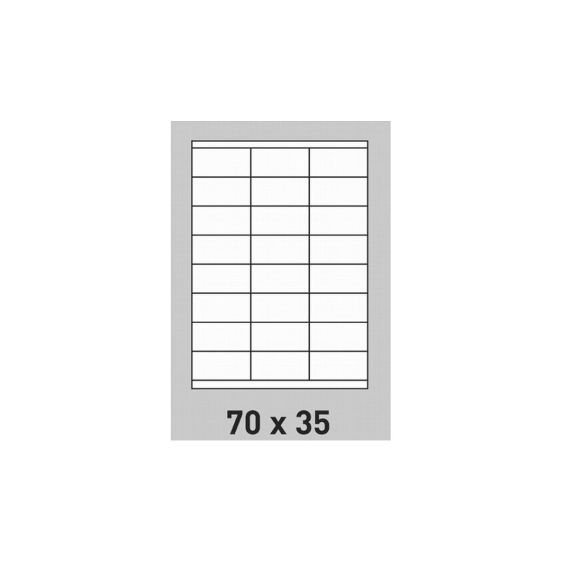 Étiquette 70 x 35 - boite de 500 planches A4