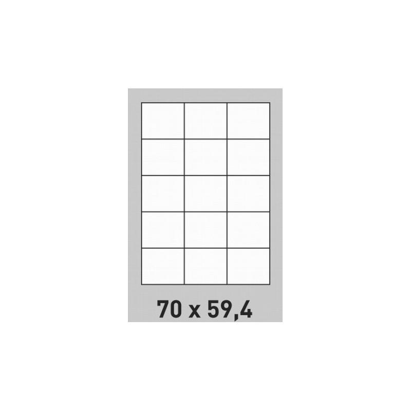 Étiquette 70 x 59.4 - 200 planches A4 par boite