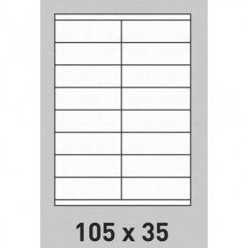 Étiquette 105 x 35 - 100 planches A4 par boite