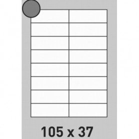 Étiquette 105 x 37 - 100 planches A4 par boite