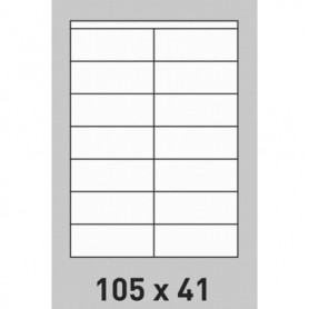 Étiquette 105 x 41 - 200  planches A4 par boite