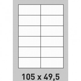 Étiquette 105 x 49.5 - boite de 200 planches A4