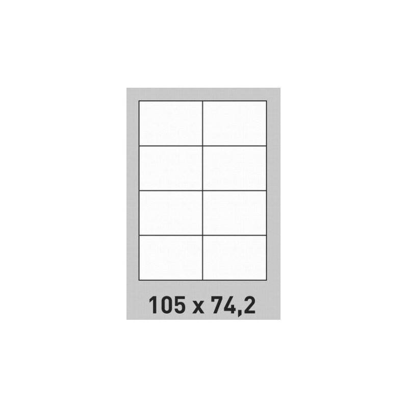 Étiquette 105 x 74.2 - boite de 500 planches A4