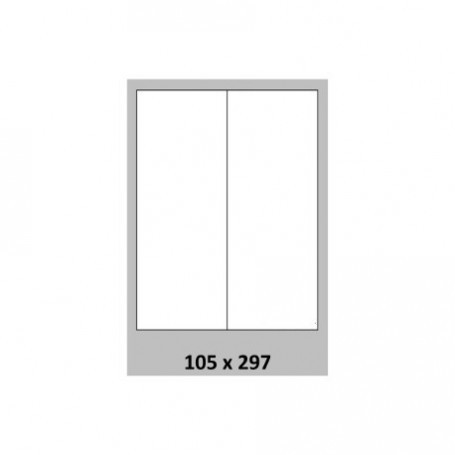 Étiquette 105 x 297 - boite de 500 planches A4