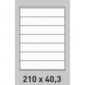 Étiquette 210 x 40.3 - boite de 500 planches A4