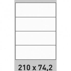 Étiquette 210 x 74.2 - boite de 500 planches A4