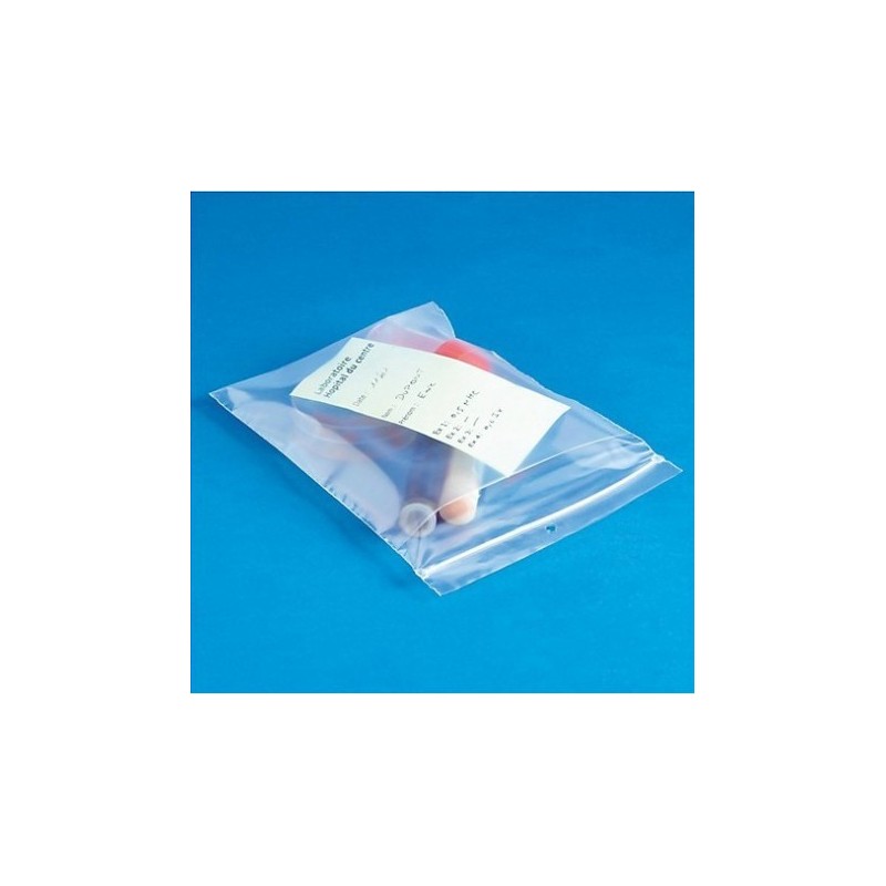 Sachet DOUBLE POCHE fermeture à ZIP 150x200+125 mm