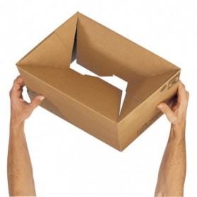 Caisses américaines simple cannelure 430x230x150