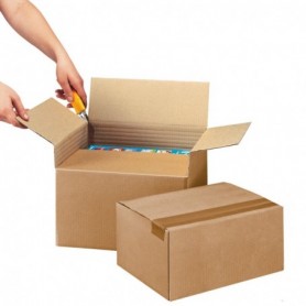 Caisses américaines simple cannelure 430x230x150