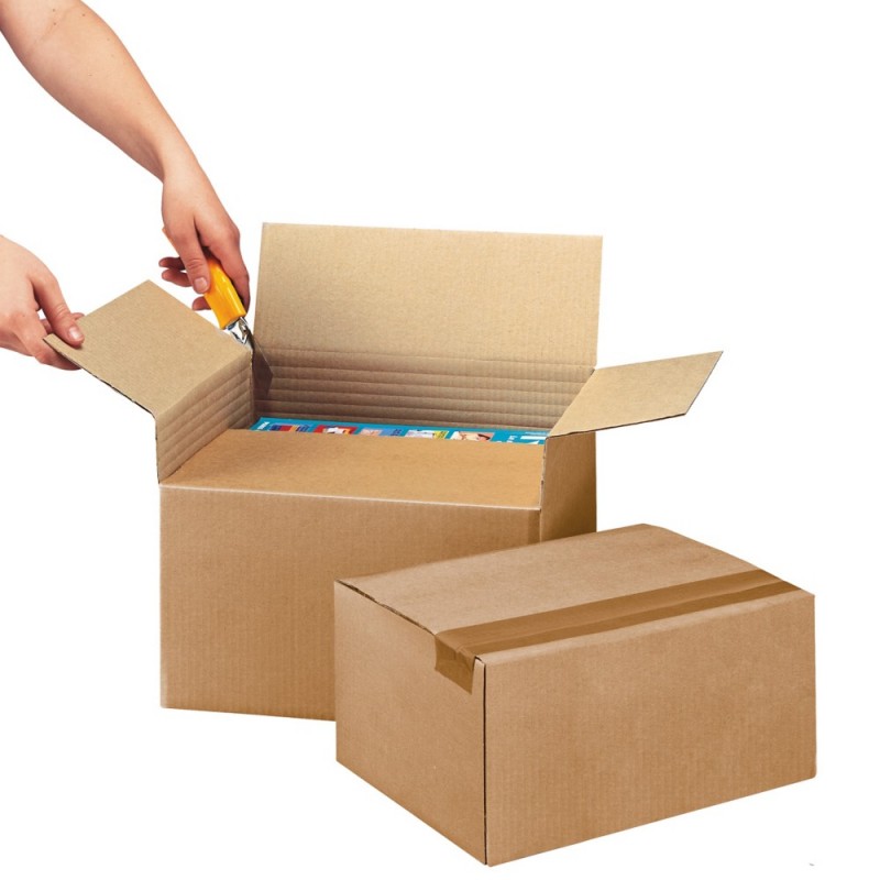 Caisses américaines simple cannelure 430x230x150