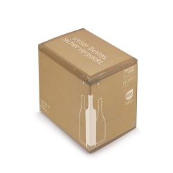 Caisse carton renforcée pour bouteilles