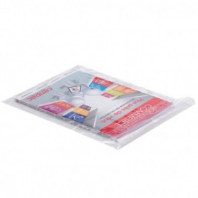 Sachet plastique 50 microns à fermeture adhésive 220X350 mm