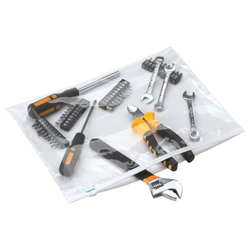 Sachet à curseur brillant 180 x 110 mm