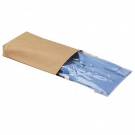 Pochette kraft 130 g/m² "ALLER/RETOUR" À SOUFFLET 300x370 mm