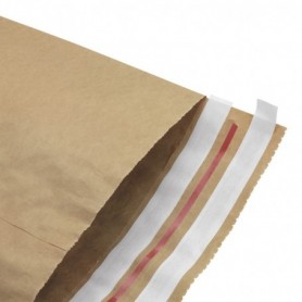 Pochette kraft 130 g/m² "ALLER/RETOUR" À SOUFFLET 340x420 mm