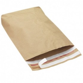 Pochette kraft 130 g/m² "ALLER/RETOUR" À SOUFFLET 340x420 mm