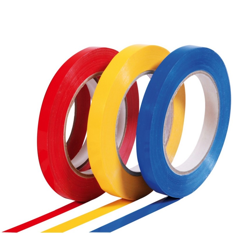 Ruban adhésif PVC petites largeurs JAUNE 12mmx100m