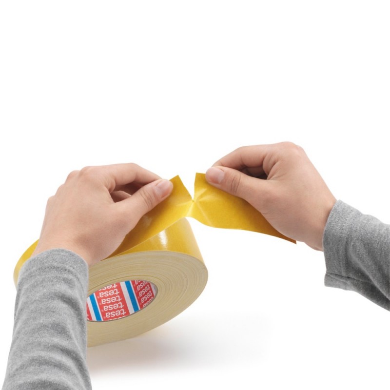 Ruban adhésif double face support toilé haut de gamme Tesa® 4964 50 X 50