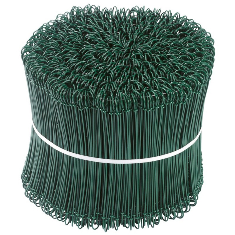 Lien bouclé plastifié longueur 10mm