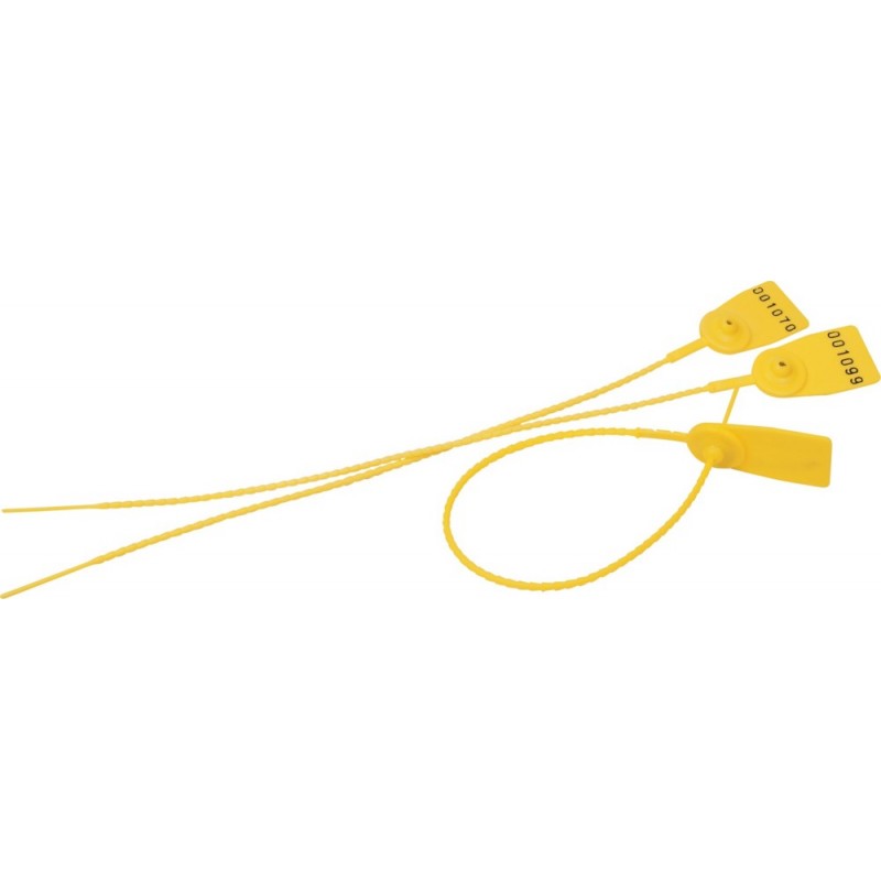 Scellé de sécurité à tige crantée JAUNE