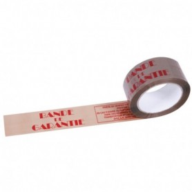 Ruban adhésif polypropylène HAVANE - BANDE DE GARANTIE 48mmx100m