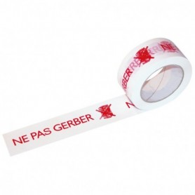 Ruban adhésif polypropylène BLANC - NE PAS GERBER 48mmx100m