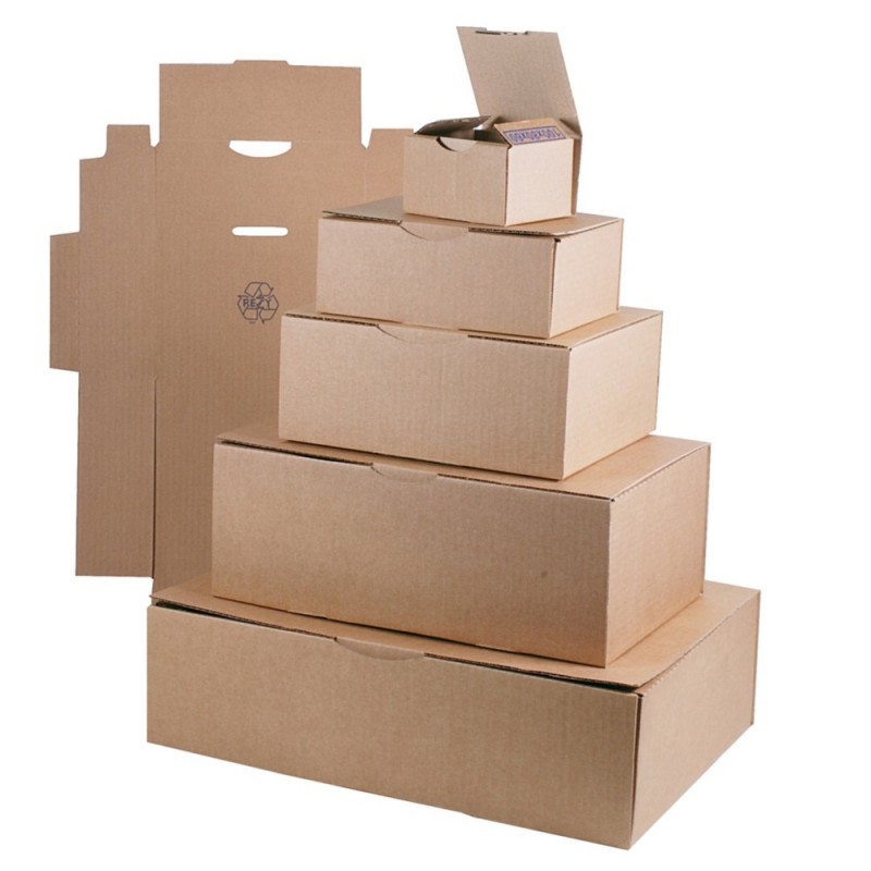 Boîte postale carton brun 215 x 155 x 100mm