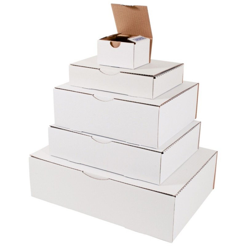 Boîte postale carton blanche 215 x 155 x 100mm