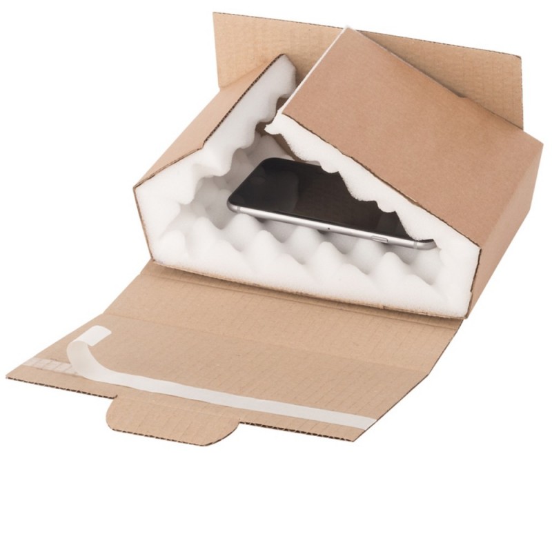 Boîte mousse Promopack® avec bande adhésive mm