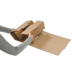 Croisillon carton pour caisse bouteilles renforcée