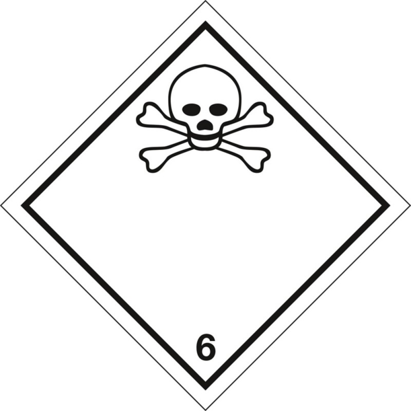 Étiquette pour le transport de matières dangereuses - MATIÈRES TOXIQUES