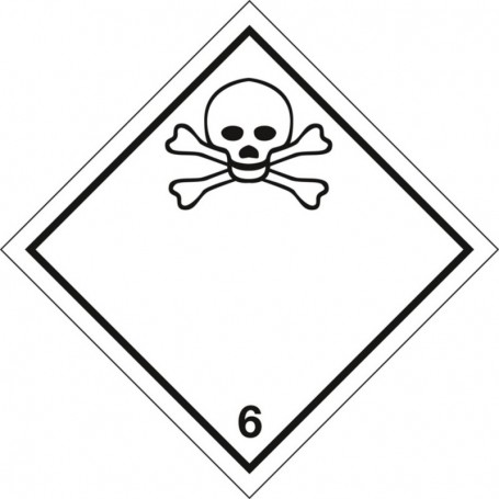 Étiquette pour le transport de matières dangereuses - MATIÈRES TOXIQUES