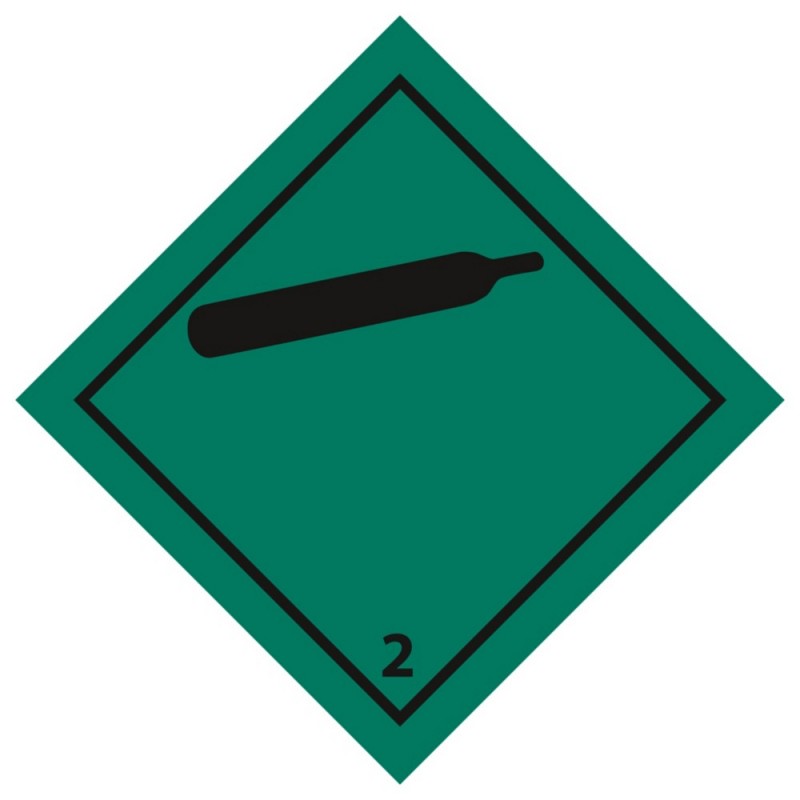 Étiquette pour le transport de matières dangereuses - GAZ NON INFLAMMABLE - TOXIQUE