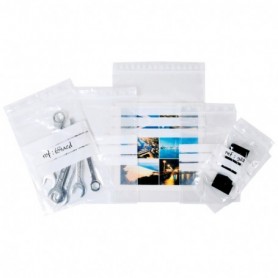 Sachets fermeture à ZIP avec bande marquage 100x150