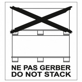 Étiquette d'expédition spéciale palette 114 x 130mm