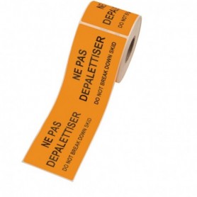 Étiquette d'expédition spéciale palette 250 x 76mm