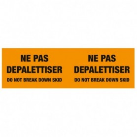 Étiquette d'expédition spéciale palette 250 x 76mm