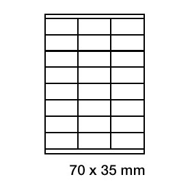 Étiquette adhésive vélin en...