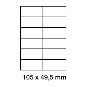 Étiquette adhésive vélin en...