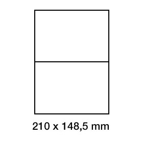 Étiquette adhésive vélin en...