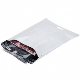 Pochette plastique opaque aller-retour à poignée 330 x 450mm