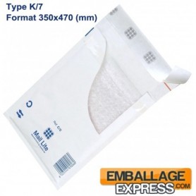 50 Enveloppes à Bulles Type K/7 - Format 350x470 mm 