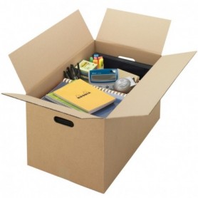 Caisse carton déménagement SANS IMP. AVEC POIGNÉES 545 x 345 x 325mm